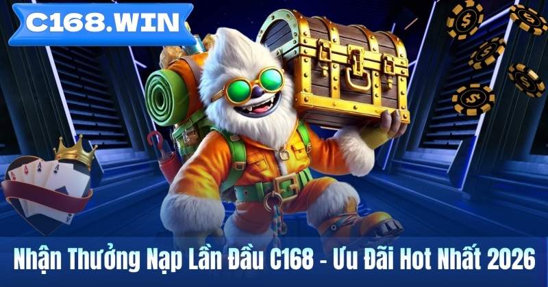 Nhận Thưởng Nạp Lần Đầu C168 – Ưu Đãi Hot Nhất 2026